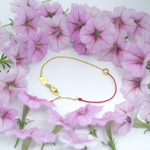 Elegent Red String Bracelet With Rhinestone Lucky Bracelets Half Rope Crystal Chain Lucky Gifts for Women in Saudi Arabia
