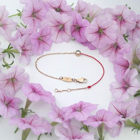 Elegent Red String Bracelet With Rhinestone Lucky Bracelets Half Rope Crystal Chain Lucky Gifts for Women in Saudi Arabia