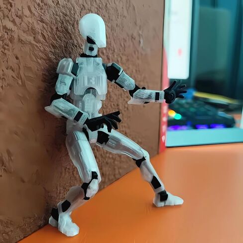 T13 Action Figure 3D Printed Multi-Jointed Movable Lucky 13 Fully Articulated Action Figure Dummy 13 Robotic Toy Robot Action Figure for DIY Gift Valentine's Birthday (Colorful 1) in Saudi Arabia