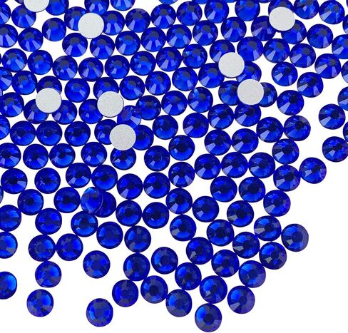 1440 Pcs Flat Back Rhinestones, Bling Rhinestones for Nail Decoration, Large Rhinestones for Crafting, Bulk Rhinestones(Black, 4.6-4.8mm) in Saudi Arabia