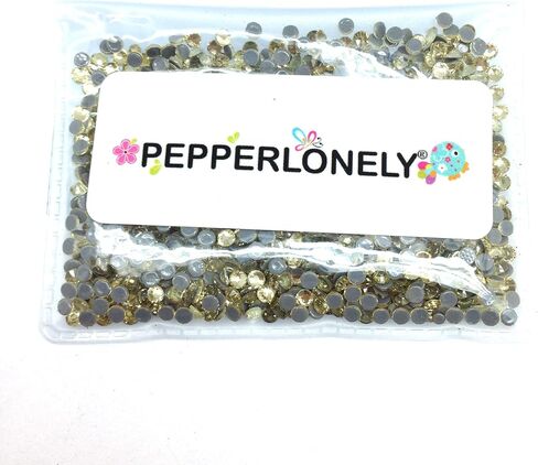 PEPPERLONELY Flat Back & Faceted Glass Hot Fix Rhinestones (SS10 (2.7mm) 1440 pcs, Jonquil) in Saudi Arabia
