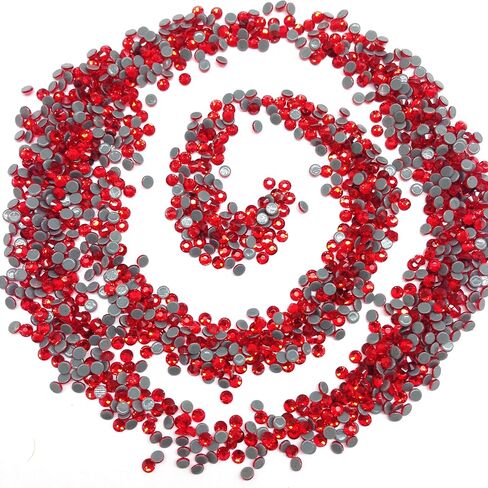 PEPPERLONELY Flat Back & Faceted Glass Hot Fix Rhinestones (SS10 (2.7mm) 1440 pcs, Jonquil) in Saudi Arabia