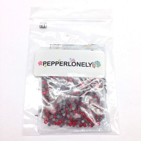 PEPPERLONELY Flat Back & Faceted Glass Hot Fix Rhinestones (SS10 (2.7mm) 1440 pcs, Jonquil) in Saudi Arabia
