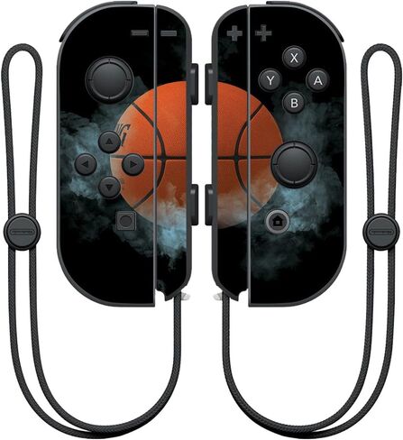 MightySkins Skin Compatible with Nintendo Joy-Con Controller wrap Cover Sticker Skins Basketball Orb in Saudi Arabia