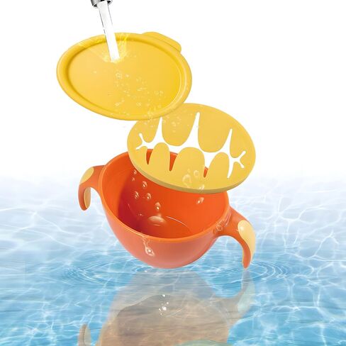 3-1 Snack Bowl Spill Proof, Toddler and Snack Container with Straw in Saudi Arabia