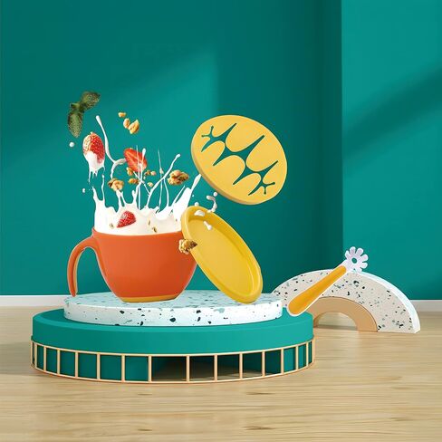 3-1 Snack Bowl Spill Proof, Toddler and Snack Container with Straw in Saudi Arabia