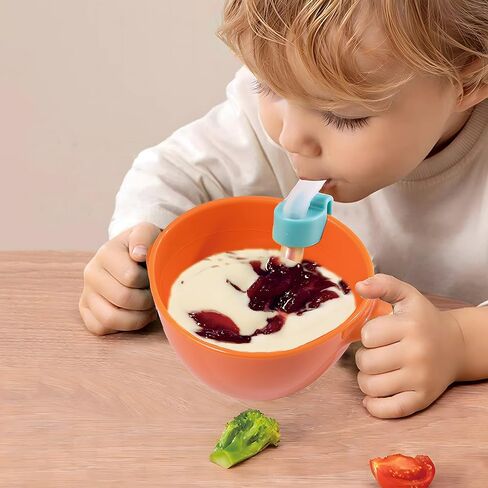 3-1 Snack Bowl Spill Proof, Toddler and Snack Container with Straw in Saudi Arabia