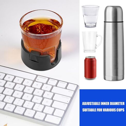 2 مجموعة مكافحة تسرب حامل الكأس لاصق عدم الانزلاق حامل الكأس لطاولة مكتب قارب شرب كوستر القدح حامل 3 تعديل الموقف in Kuwait