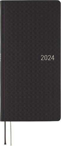 Hobonichi Techo Weeks [English/Tall and Slim Size/January 2024 Start] Paper Series: Black Gingham in Saudi Arabia