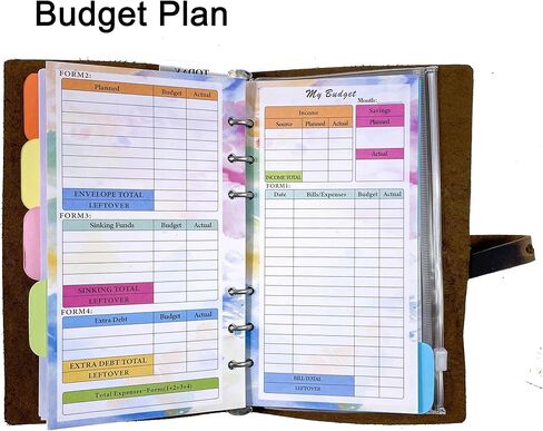 مخطط جلدي، تقويم أسبوعي وشهري، مخطط ميزانية للرجال والنساء، منظم شخصي غير مؤرخ، A6 in Kuwait