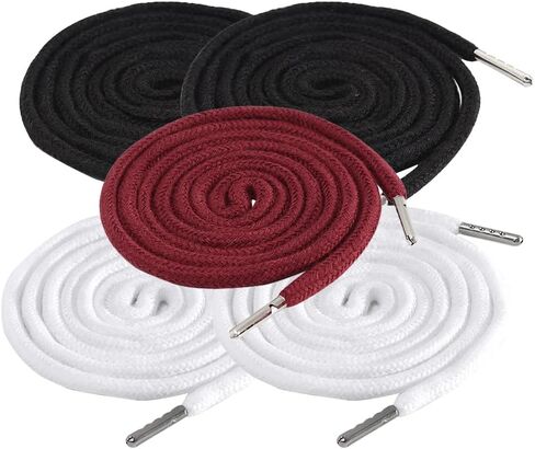 5 Pcs Polyester Cotton Drawstring Cords Hoodie String Replacement Sneakers Shoes Laces Sweatpants Drawcords String for Sweatshirt in Saudi Arabia