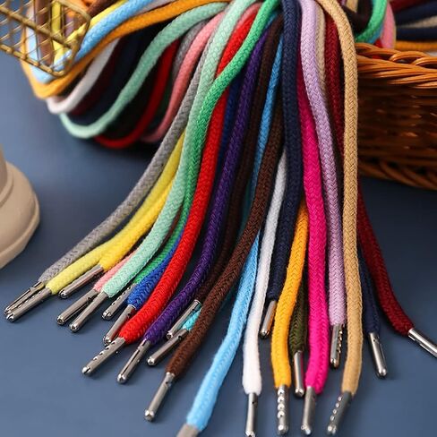 5 Pcs Polyester Cotton Drawstring Cords Hoodie String Replacement Sneakers Shoes Laces Sweatpants Drawcords String for Sweatshirt in Saudi Arabia