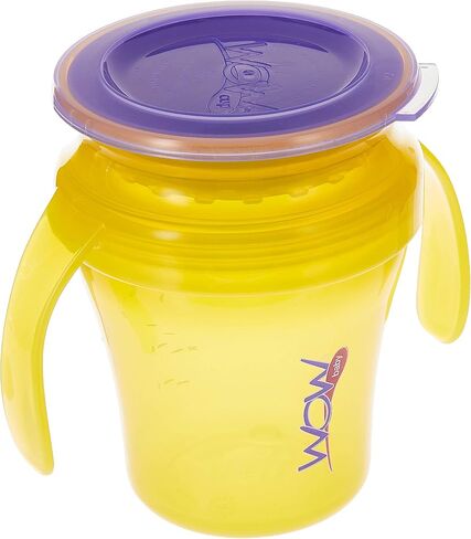 JUICY! WOW CUP Baby 360 Trainer Sippy Cup with Freshness Lid, Yellow, 7 oz. in Saudi Arabia