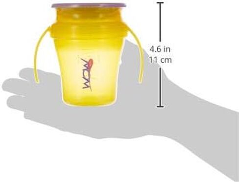JUICY! WOW CUP Baby 360 Trainer Sippy Cup with Freshness Lid, Yellow, 7 oz. in Saudi Arabia