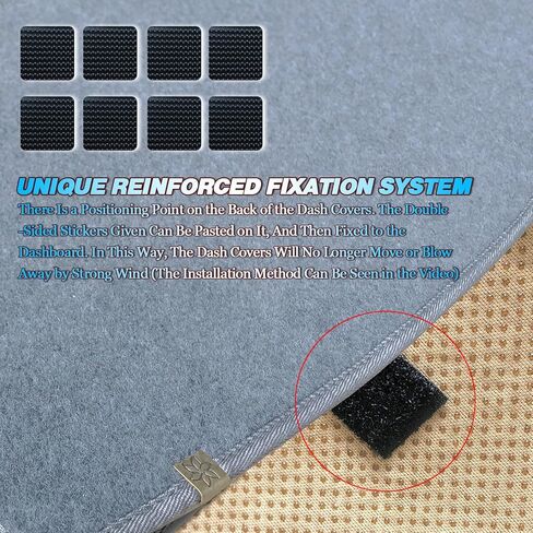 Upgrade Dacron Dashboard Cover Fit for 2004-2008 Acura TL Effective Anti Glare, Reduce Reflection, Sun Protection, Dust Proof, Moisture Absorption UV-Proof -Grey in Saudi Arabia