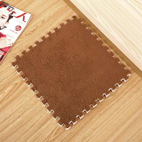 12 Pcs Kids Carpet Squares, 12"x 12", EVA Foam Interlocking Carpet Tiles, Soft and Flexible, Kids Floor Mat Rug Tiles - Coverage 12 Sq Ft in Kuwait