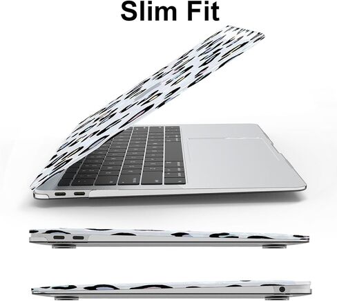Compatible with MacBook Air 13 Inch Case 2022 2021 2020 2019 2018 Release M1 A2337 A2179 A1932, Sparkle Pearly-Lustre Design Hard Shell Case + Screen Protector + Keyboard Cover, Leopard Print in Saudi Arabia