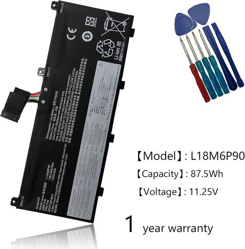استبدال بطارية الكمبيوتر المحمول L18M6P90 لجهاز Lenovo ThinkPad P53 Series Notebook 02DL028 5B10W13901 SB10K97664 L18C6P90 02DL029 5B10W13902 SB10K97665 11.25V 90Wh 8000mAh in Kuwait