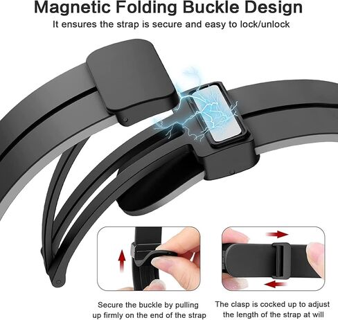 6 عبوات من الأربطة المغناطيسية المتوافقة مع ساعة Galaxy Watch 6 Band 40mm 44mm، Galaxy Watch 6 Classic 43mm 47mm، Galaxy Watch 5 Pro 45mm، حزام سيليكون ناعم بدون فجوة لساعة Galaxy Watch 5 Band Women Men in Kuwait