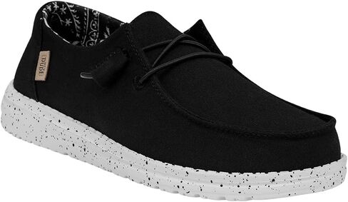 Hey Dude Women's Wendy Canvas | Women’s Shoes | Women’s Lace Up Loafers | Comfortable & Light-Weight in Saudi Arabia