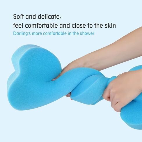 Baby Bath Cushion Infant Bath Sponge Bath Mat, Baby Bath Pad Bath Sponge for Toddler Infant Newborn (Blue-Style4) in Saudi Arabia