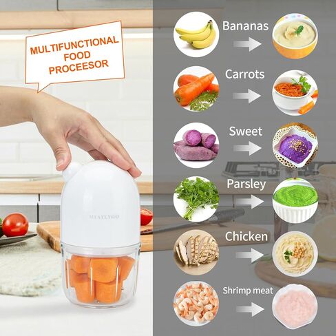 Baby Food Maker, Upgraded Food Processor set for Baby Food&Purees, Fruit, Vegatable, Meat, Baby Feeding Supplies Essentials for Newborn Baby Shower Gifts Set in Kuwait