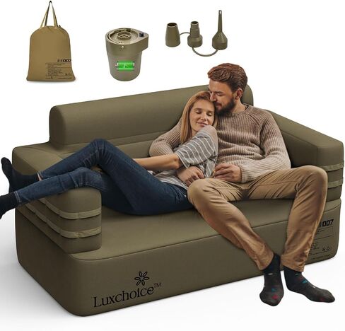 Inflatable Sofa Multifunctional Air Couch with Built-in Pump Portable Luxury Automatic Inflatable Chair Suitable for Home Outdoor Camping Travel in Saudi Arabia