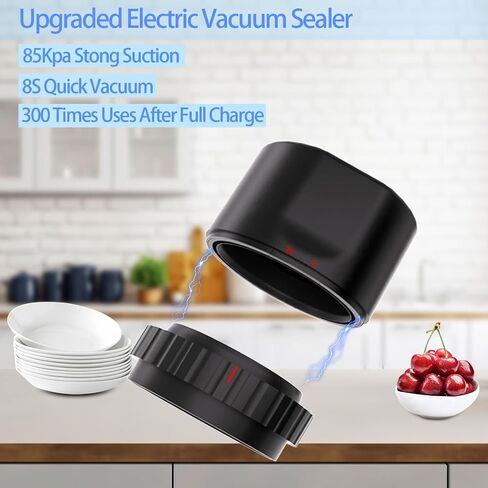 Electric Mason Jar Vacuum Sealer Kit for Wide Mouth and Regular Mouth Mason Jars,Vacuum Sealing Machine for Food Storage,Jar Vacuum Sealer for Canning Jars… in Saudi Arabia