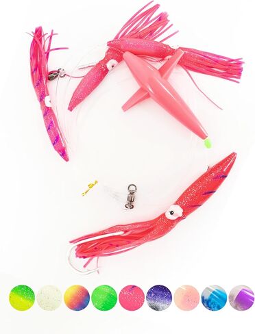 BLUEWING Fishing Daisy Chain Big Game Bulb Squid Trolling Bird Tuna Lures Fish Teasers for Marlin Sailfish in Saudi Arabia