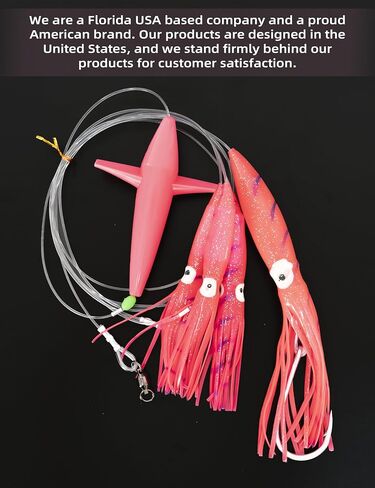BLUEWING Fishing Daisy Chain Big Game Bulb Squid Trolling Bird Tuna Lures Fish Teasers for Marlin Sailfish in Saudi Arabia