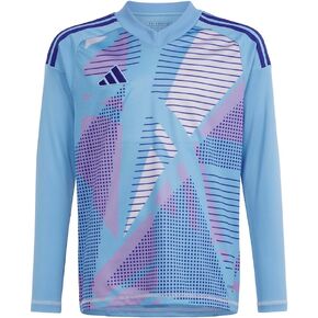 adidas Kids Boys Tiro24 Goalkeeper V Neck Long Sleeve Practice Jersey Soccer Cleats - Blue in Saudi Arabia