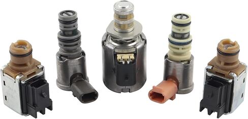5Pcs Transmission Shift Solenoid Kit Fit for GMC Sierra 1500 Yukon Chevrolet Colorado Express 1500 Avalanche Replace# 4L60E 4L65E 4L70E in Saudi Arabia