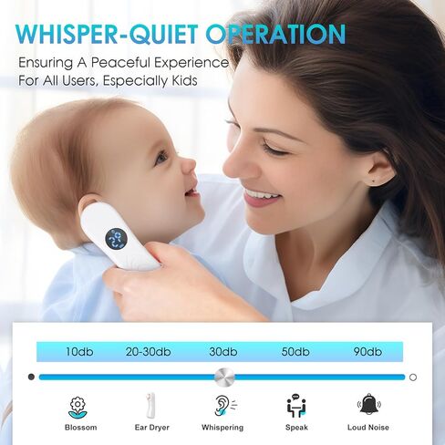 مجفف الأذن، مساعد تجفيف مياه الأذن قابل لإعادة الشحن، مزيل ماء الأذن، مزيل سوائل الأذن، مجفف الأذن للبالغين والأطفال، للسباحة والاستحمام والرياضات المائية وركوب الأمواج والغطس واستخدام أدوات مساعدة السمع in Kuwait