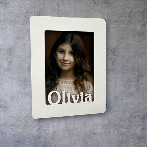 Personalized Photo Magnet Frame - 2x3 Inch Wallet Size Fridge Picture Frames - Available in White Woodgrain, Grey Woodgrain, Bronze Platinum, Rose Platinum, Bright White, Cream Mat, Oak Veneer in Saudi Arabia