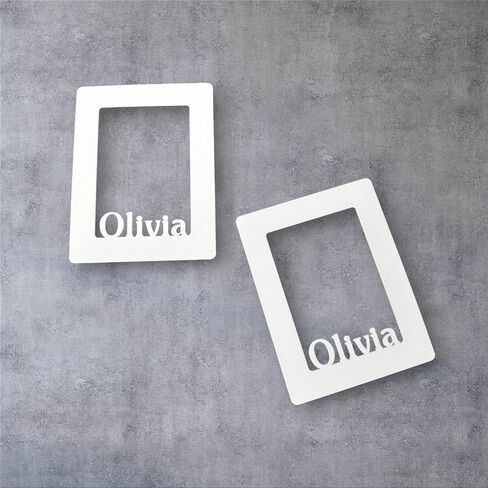 Personalized Photo Magnet Frame - 2x3 Inch Wallet Size Fridge Picture Frames - Available in White Woodgrain, Grey Woodgrain, Bronze Platinum, Rose Platinum, Bright White, Cream Mat, Oak Veneer in Saudi Arabia
