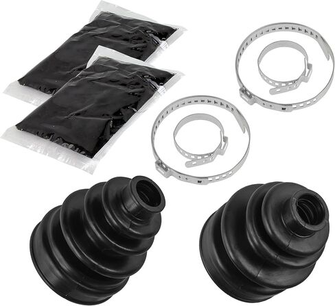 Caltric Rear Axle Inner Outer Cv Boot Kit Compatible with Yamaha Rhino 660 Yxr660F 4X4 2004 in Saudi Arabia