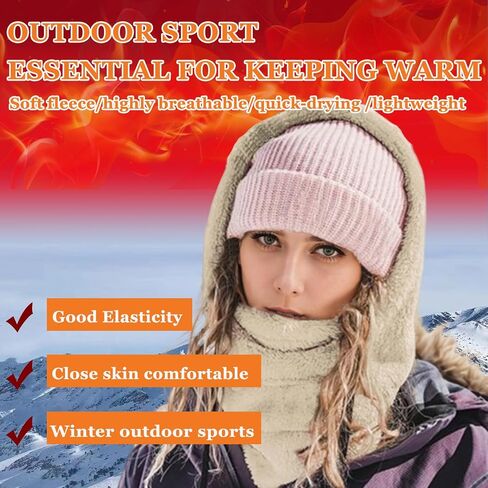 Balaclava Winter Men and Women Ski Mask, Cold Weather Outdoor Wind-Resistant Warm Hats,Winter Masks&Hooded Scarves in Saudi Arabia