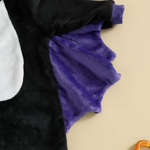 Eadrioss Bat Costume for Toddler Baby Boy Girl Halloween Costumes Warm Hooded Bat Clothes Toddler Halloween Clothes 2 3 4 5t in Saudi Arabia