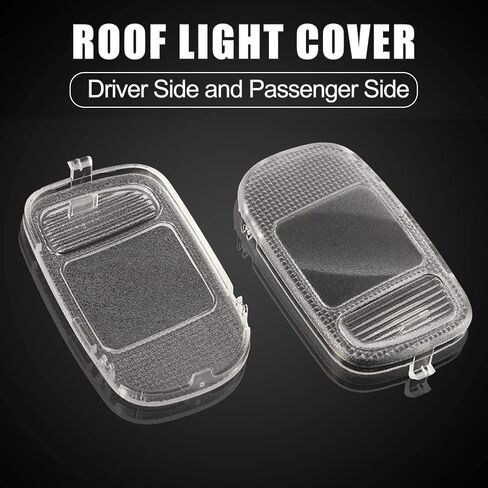 Unifizz 1 Pair for Dodge for Ram 1500 2500 3500 4500 5500 Car Interior Roof Dome Light Cover Overhead Console Reading Lamp Lens Shell Case Roof Map Light Lens in Saudi Arabia