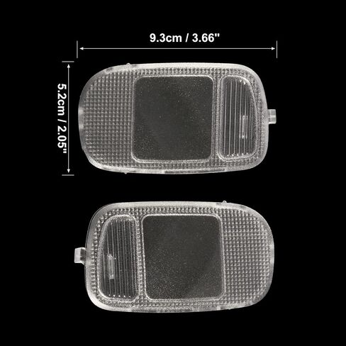Unifizz 1 Pair for Dodge for Ram 1500 2500 3500 4500 5500 Car Interior Roof Dome Light Cover Overhead Console Reading Lamp Lens Shell Case Roof Map Light Lens in Saudi Arabia
