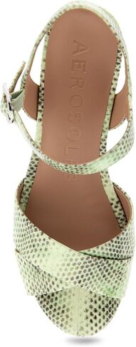 Aerosoles Women's Cosmos Heeled Sandal, Silver, 11 Wide in Saudi Arabia