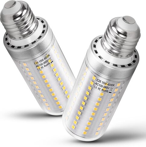 E17 LED Light Bulb 10 Watt Equivalent 100W 6000K Daylight White 1000lm 120V E17 Intermediate Base LED Bulb for Desk Lamp,Ceiling Fan Lights, Headboard Reading Lights, Non-Dimmable, 3 Pack in Kuwait