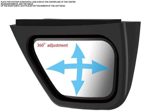 Fit for Suzuki Jimny 2/4Door 2019-2025 ABS Auto Left Right Side Rear View Mirror Blind Spot Mirror WideAngle Trim Vehicle Mirror Car Refit Accessories (Black Right Side) in Saudi Arabia
