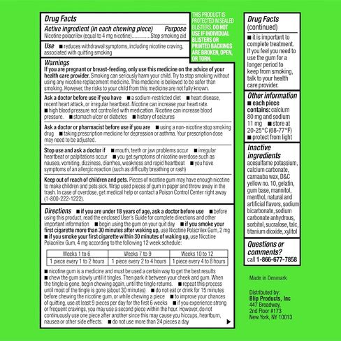 NRT Nicotine Gum and Stress Star by Blip - 4mg Fruit Freeze (20 Count) - Help Quit Smoking Aid, Reduce Cravings - Nicotine Replacement, Stress Star Distraction Tool (Colors May Vary), FSA/HSA Eligible in Kuwait