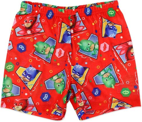 PJ Masks Pajamas for Boys, 2-Piece Shirt and Shorts Set, Red, Toddler Size 3 in Saudi Arabia