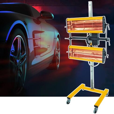 مصباح طلاء خبز قصير الموجة - 1050W + 1050W مصباح للخبز لرذاذ السيارات وإصلاح الجسم in Kuwait