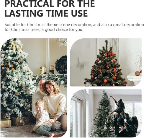 MAGICLULU 12pcs Christmas Plastic Jingle Bells Ornaments Christmas Tree Ornaments Plastic Bell Pendants with Ropes Gold Bells Christmas Tree Hanging Decorations for Christmas Tree in Saudi Arabia