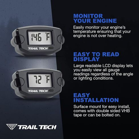 Trail Tech 742-EH2 TTO Temperature Digital Gauge 22mm Radiator Hose Sensor in Saudi Arabia