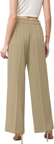 Betusline Women's Wide Leg Pants Business Casual Straight Office Trousers for Women, X-Small-3X-Large in Saudi Arabia