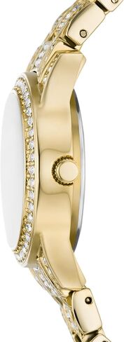 Relic by Fossil Women's Everly Three-Hand Brown-Tone Stainless Steel Watch (Model: ZR34663) in Kuwait